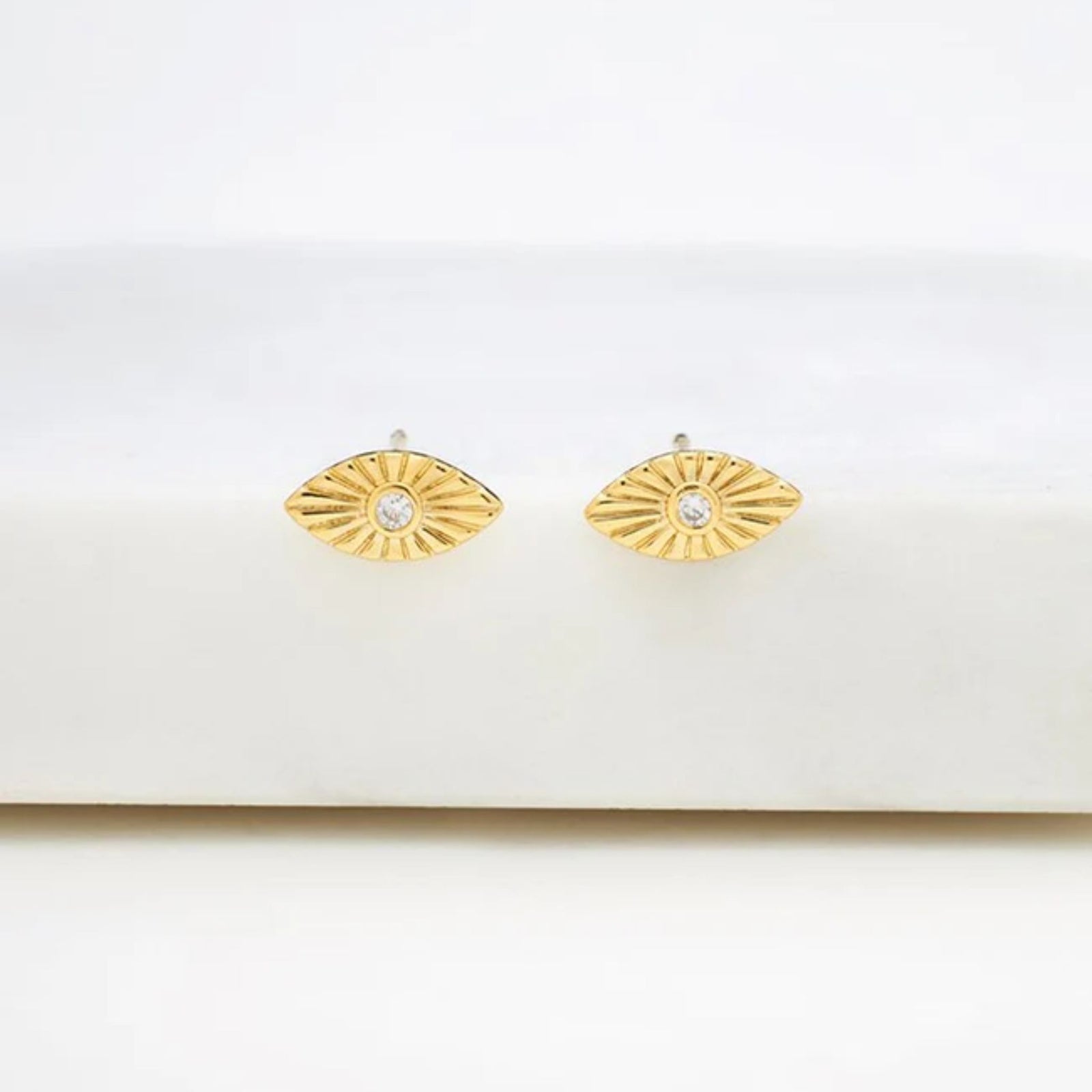Evil Eye Stud Earring Gold