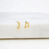 Musical Note Stud Earring Gold