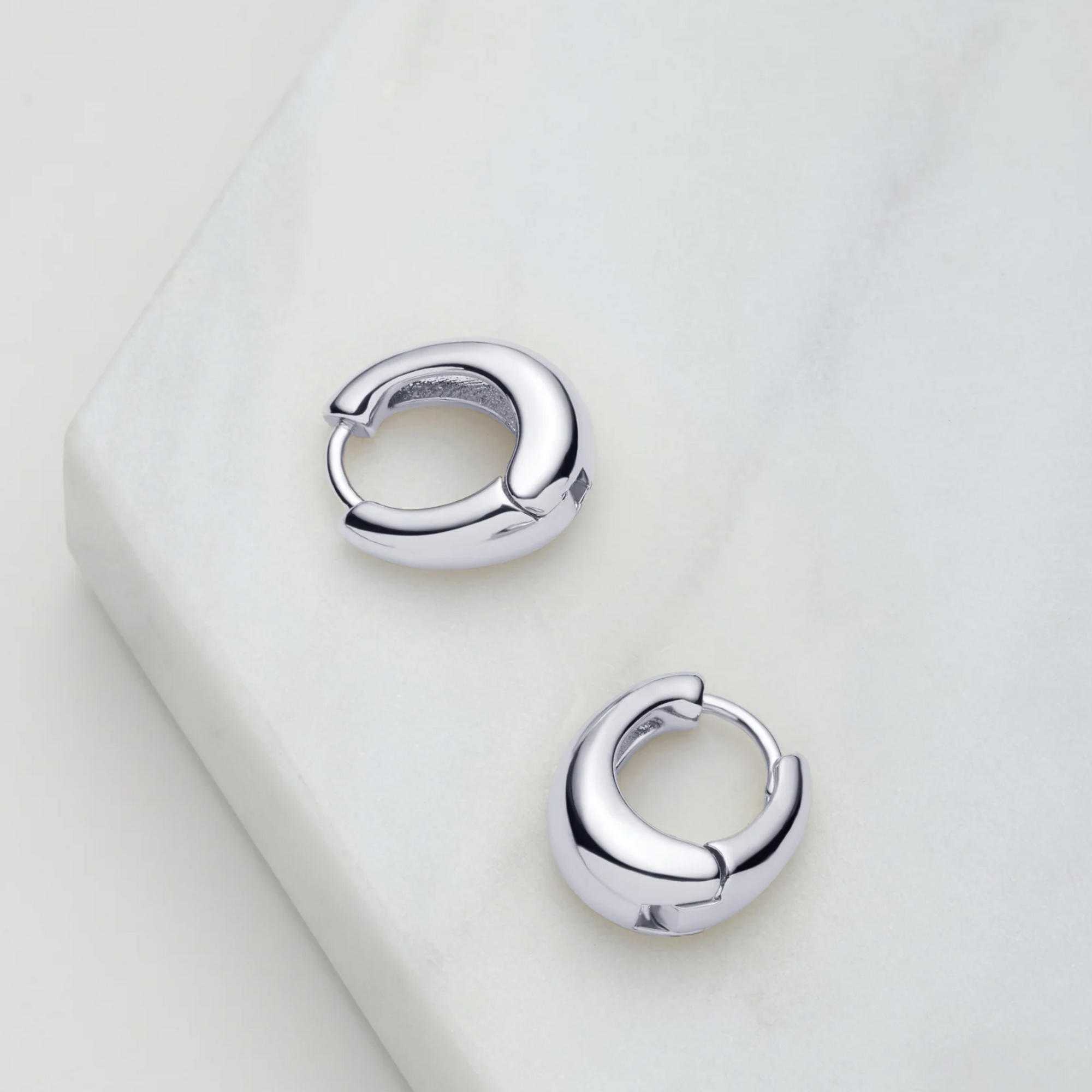 Steph Hoop Medium Silver