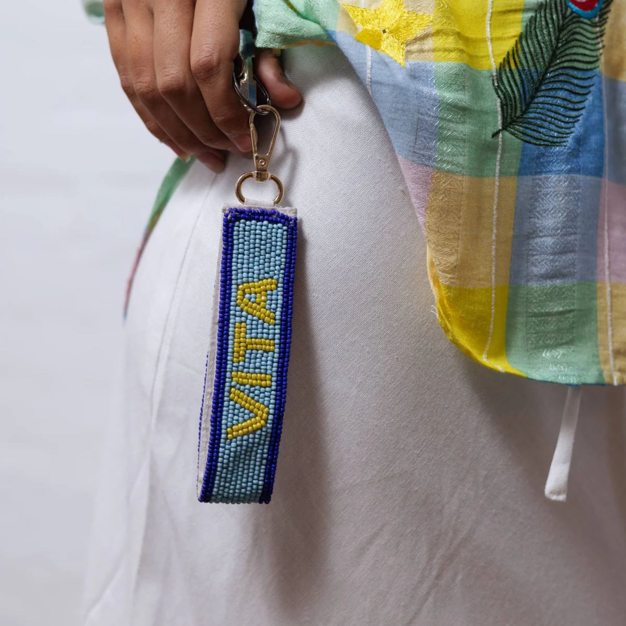 Zoda Beaded Key Chain