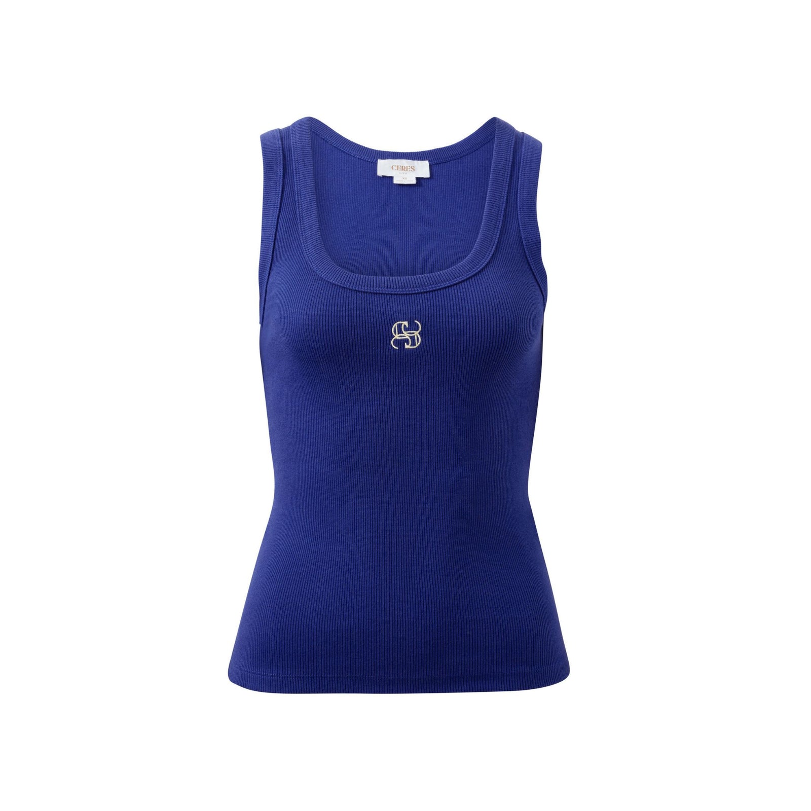 Zoe Contour Rib Scoop Tank
