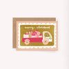 Truckload of Gifts Mini Christmas Greeting Card