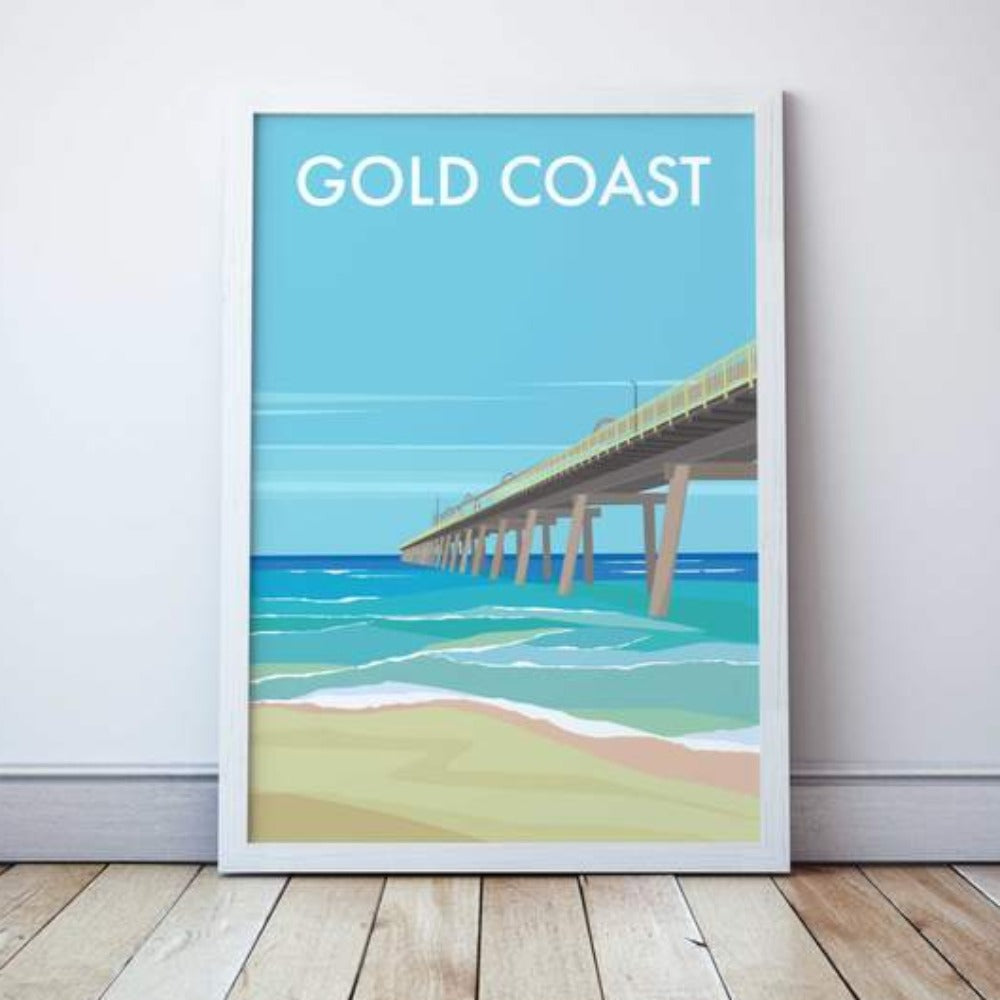 Gold Coast Main Beach Jetty Print