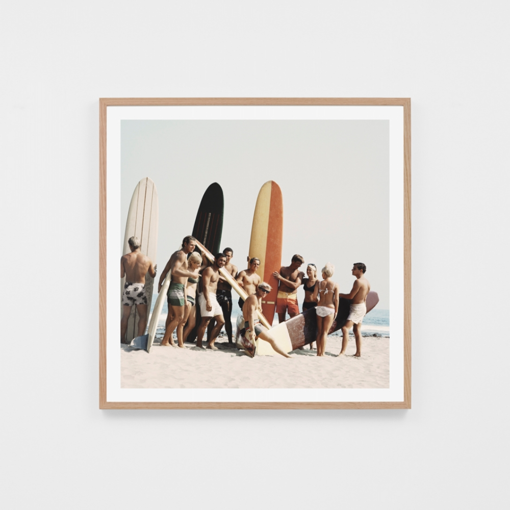 Malibu Surfers Print