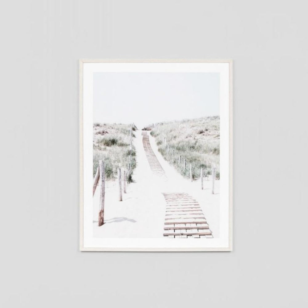 Beach Path Framed Print