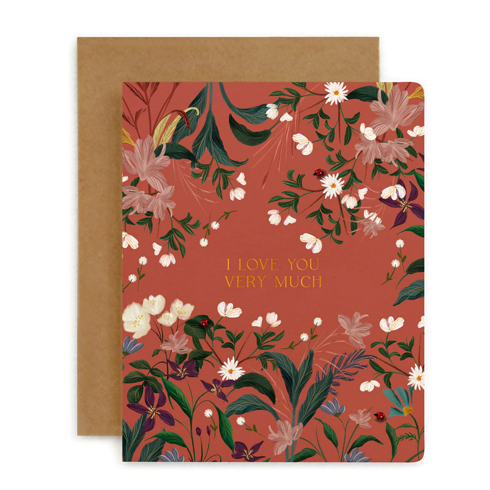 Greeting Card Folk I Love You Very Much