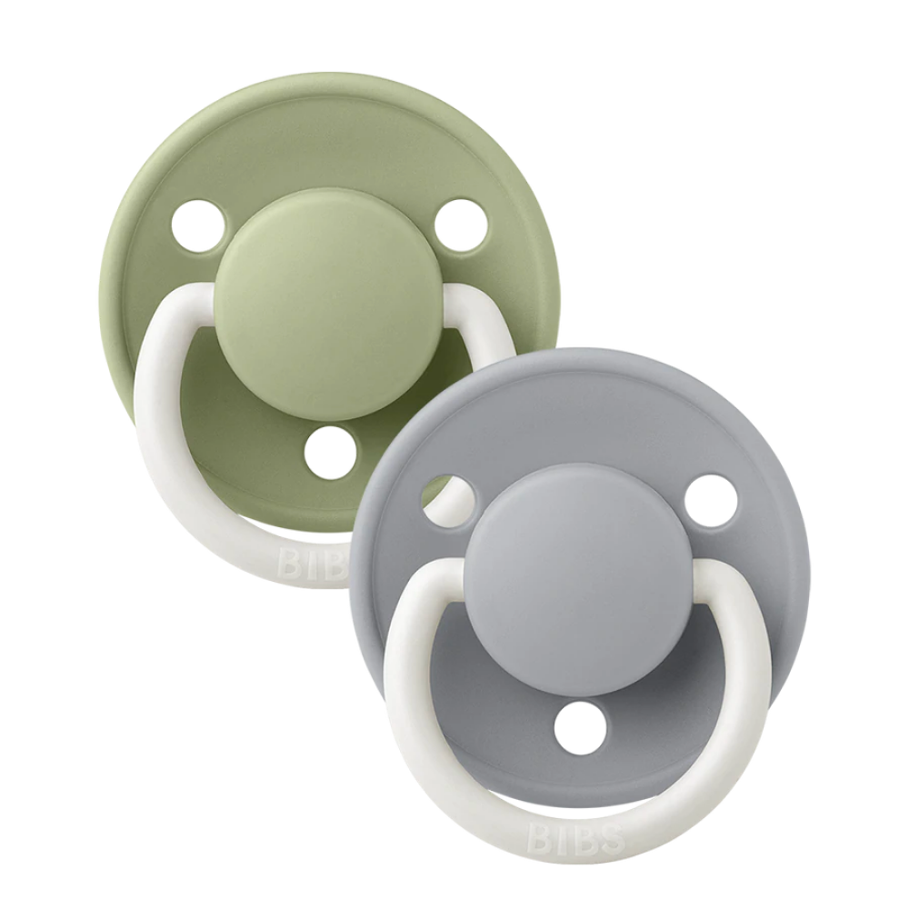 BIBS 'De Lux GLOW' Pacifier Double Pack