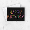 Greeting Card Birthday Snakes Emboss