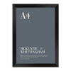 A4 Black Picture Frame