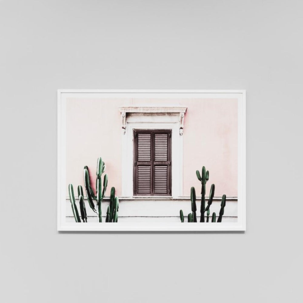 Blush Villa Framed Print