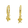 18k Gold Vermeil Mermaid Huggies