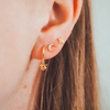 18k Gold Vermeil Mermaid Huggies
