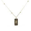 18k Gold Filled Rectangular Tablet with Constellation Pendant