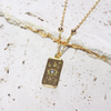 18k Gold Filled Rectangular Tablet with Constellation Pendant