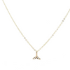 18k Gold Filled Whale Tail Pendant