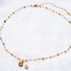 18K Gold Vermeil Multi-Coloured Gemstone Necklace