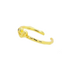 18K Gold Vermeil Organic Ring Heart