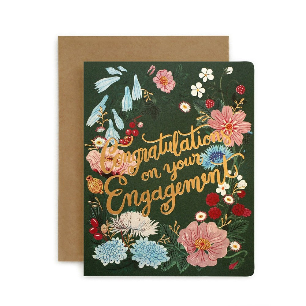 Greeting Card Folk Congratulations on Your Engagement