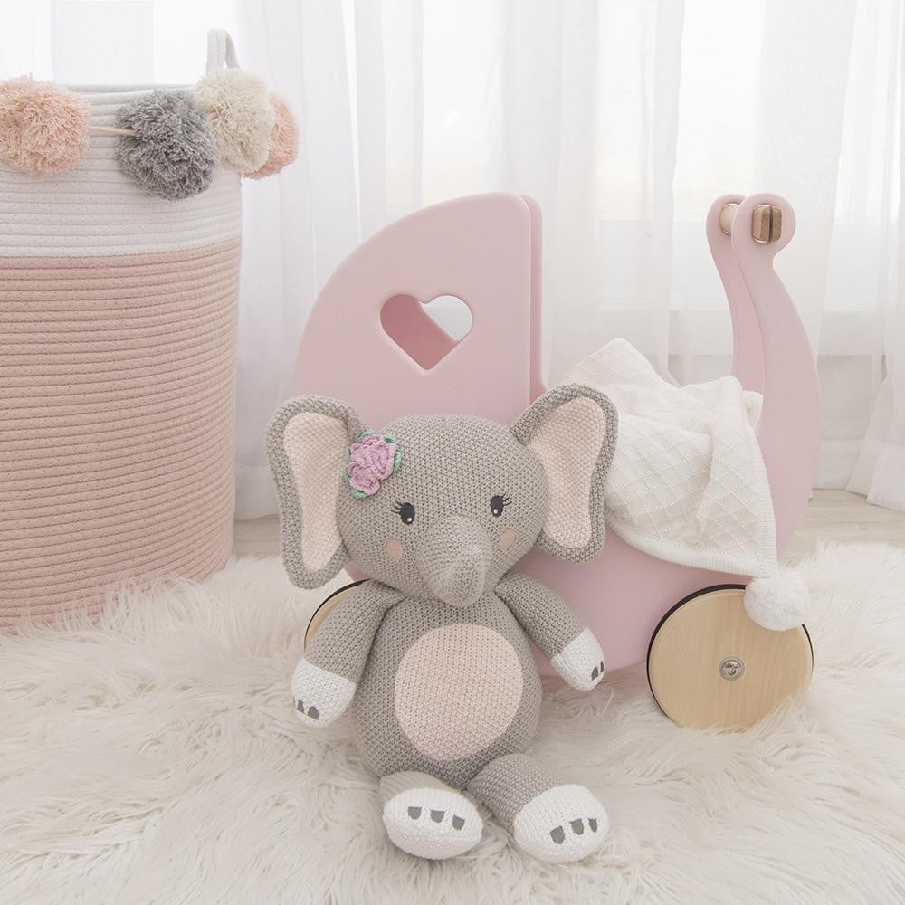 Ella the Elephant Knitted Toy