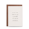 Greeting Card Favourite Mum