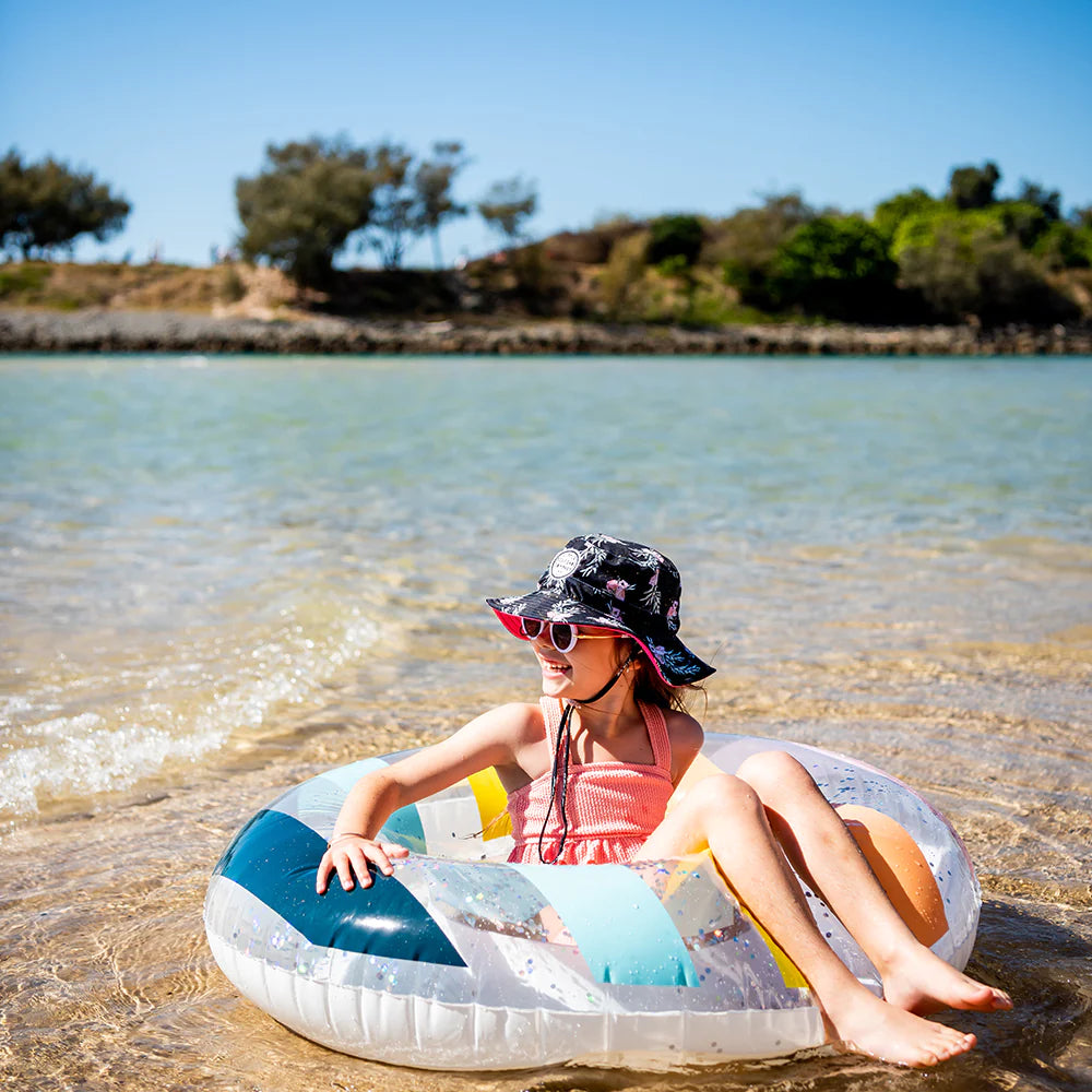 Floral Valentine Swim Hat