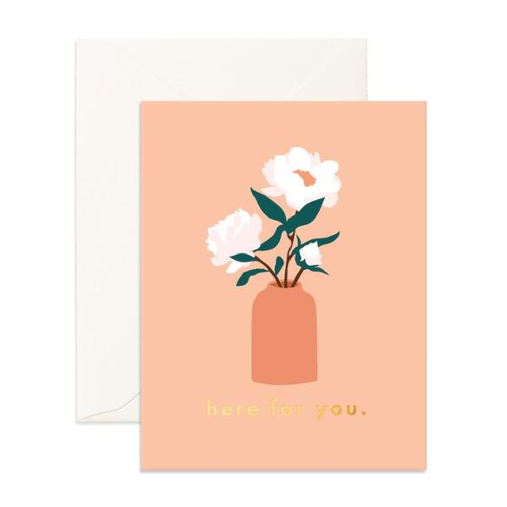 Greeting Card Here For You Magnolias