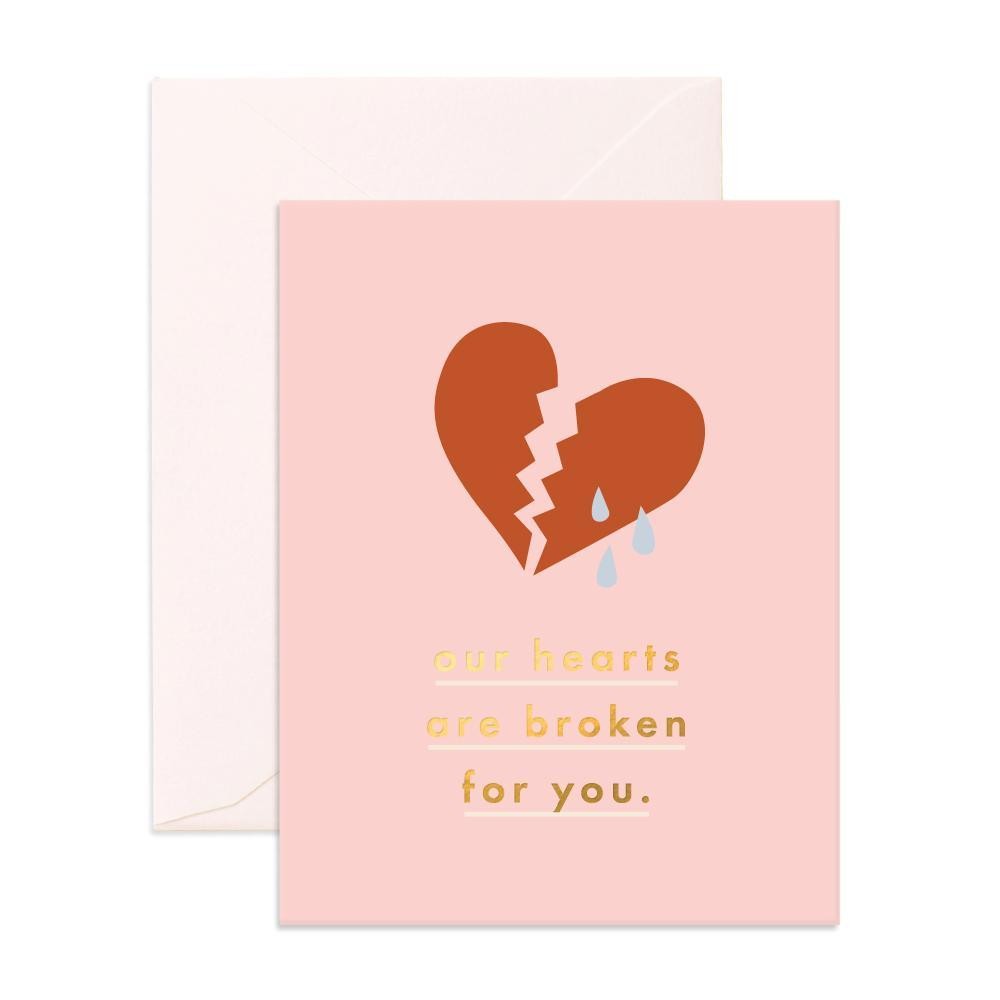 Greeting Card Broken Hearts