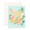 Greeting Card Congrats Newlyweds Bohemia