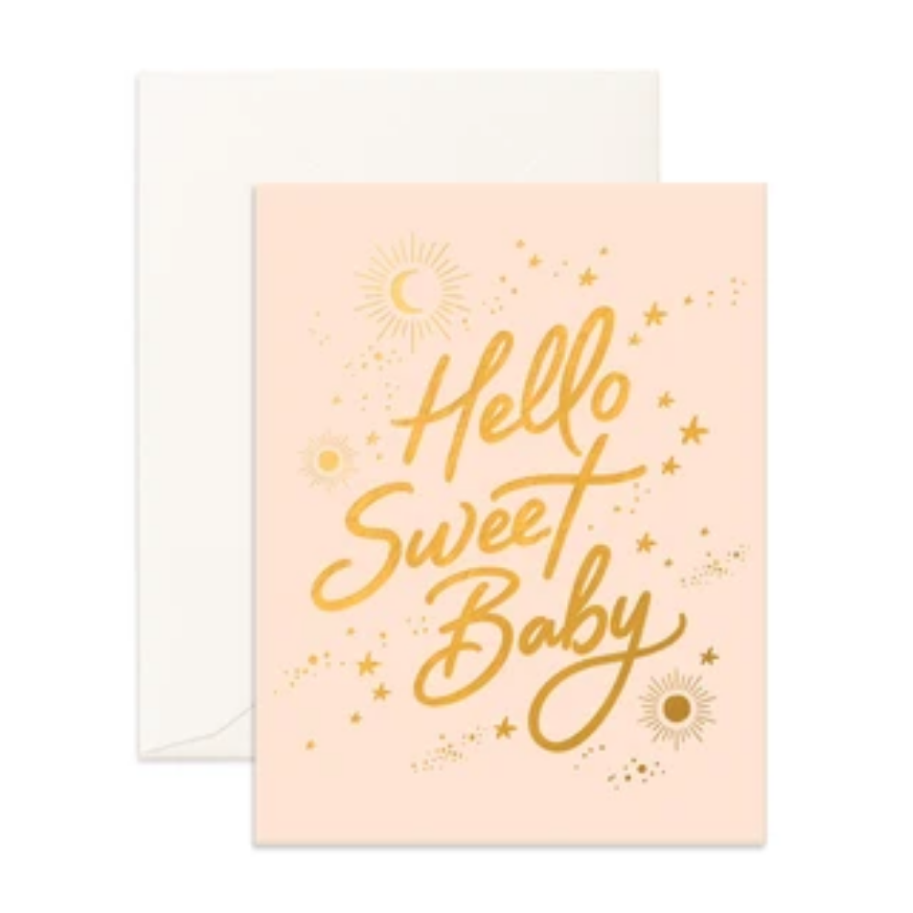 Greeting Card Sweet Baby Stars