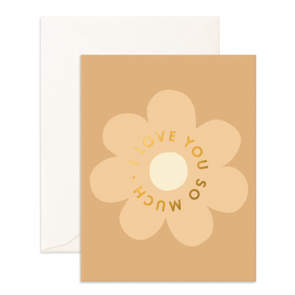 Greeting Card Love You Flower
