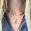 18K Gold Filled Purple Heart Necklace
