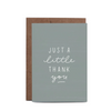 Greeting Card Just A Little Thank You