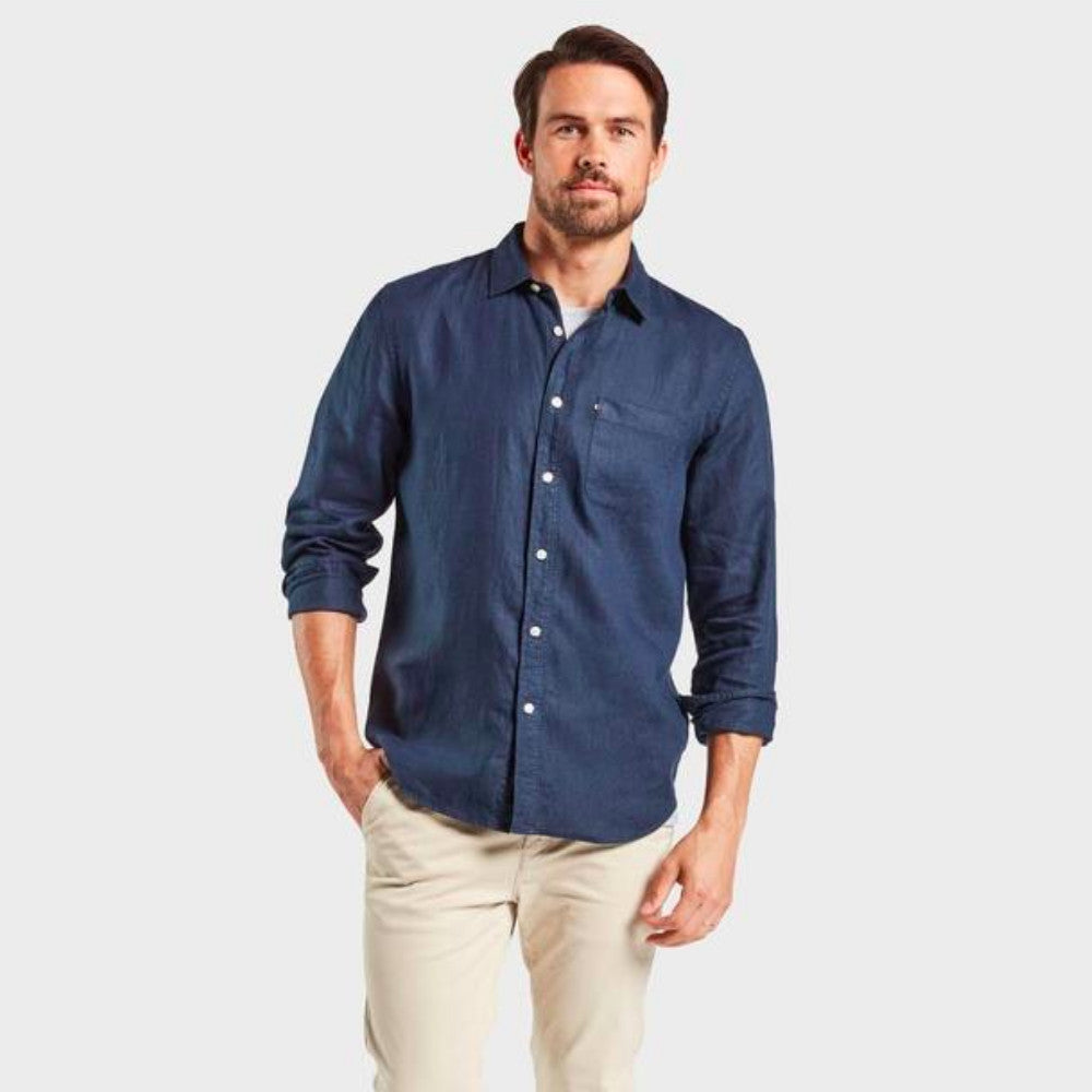 Men's Hampton Long Sleeve Linen Shirt