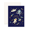 Greeting Card Happy Birthday Space