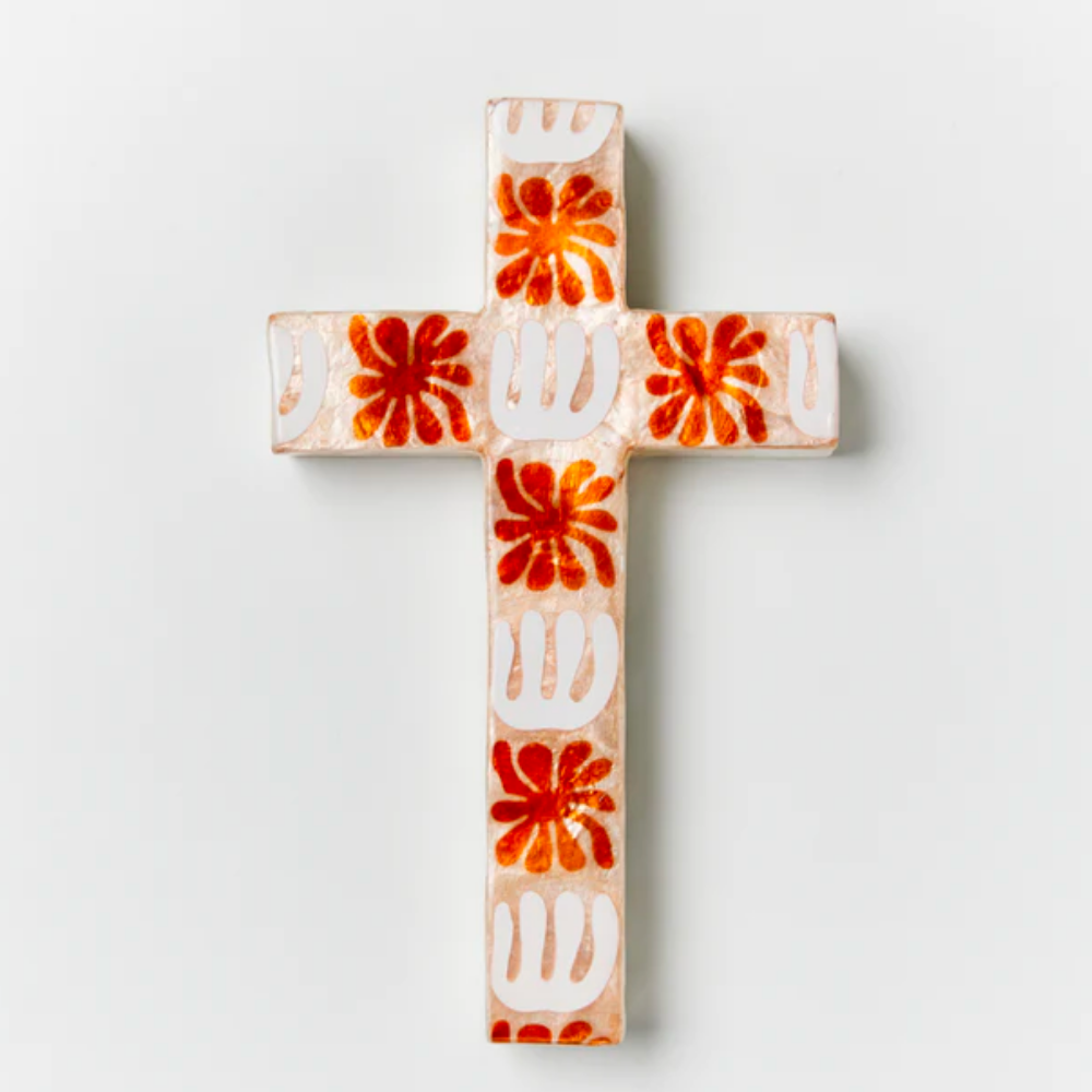 Large Block Pink Cross