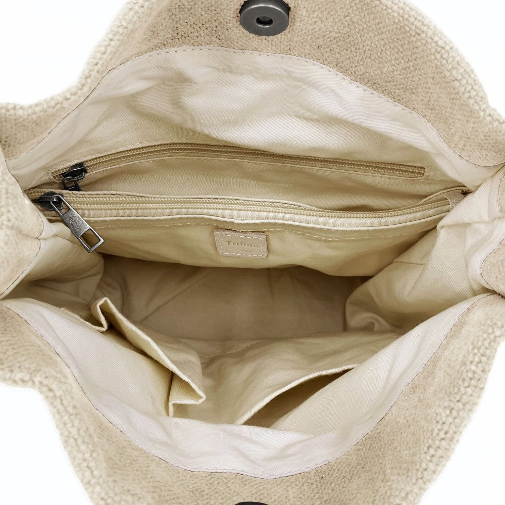 Natural Long Handle Bag