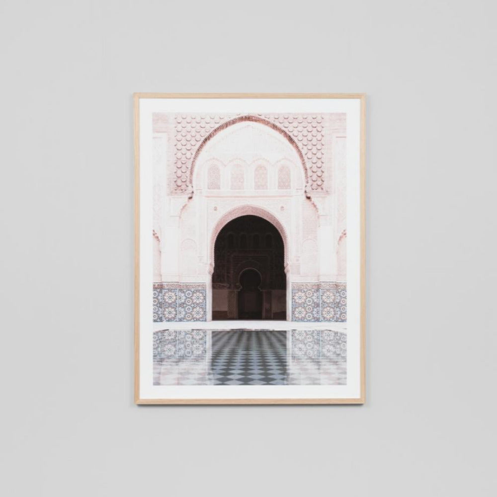 Moroccan Reflection Framed Print