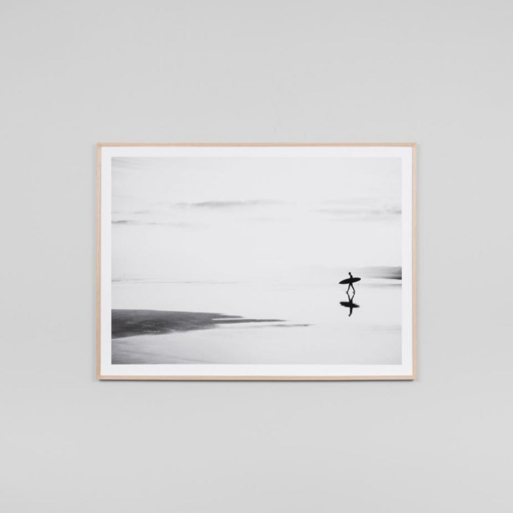 Quiet Surf Framed Print