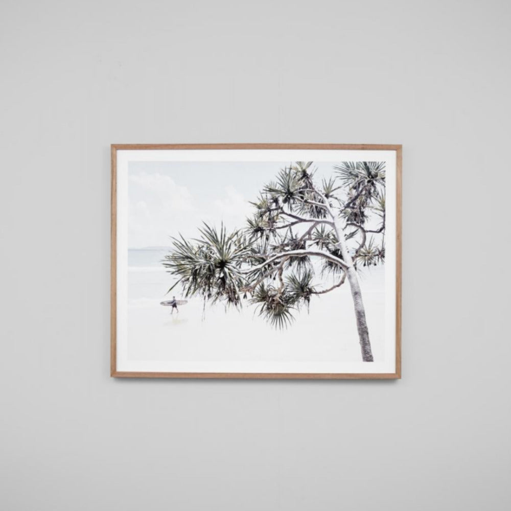 Summer Time Surfer Framed Print