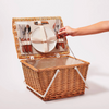Small Picnic Cooler Basket Natural