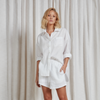 Womens Hampton Linen Long Sleeve Shirt