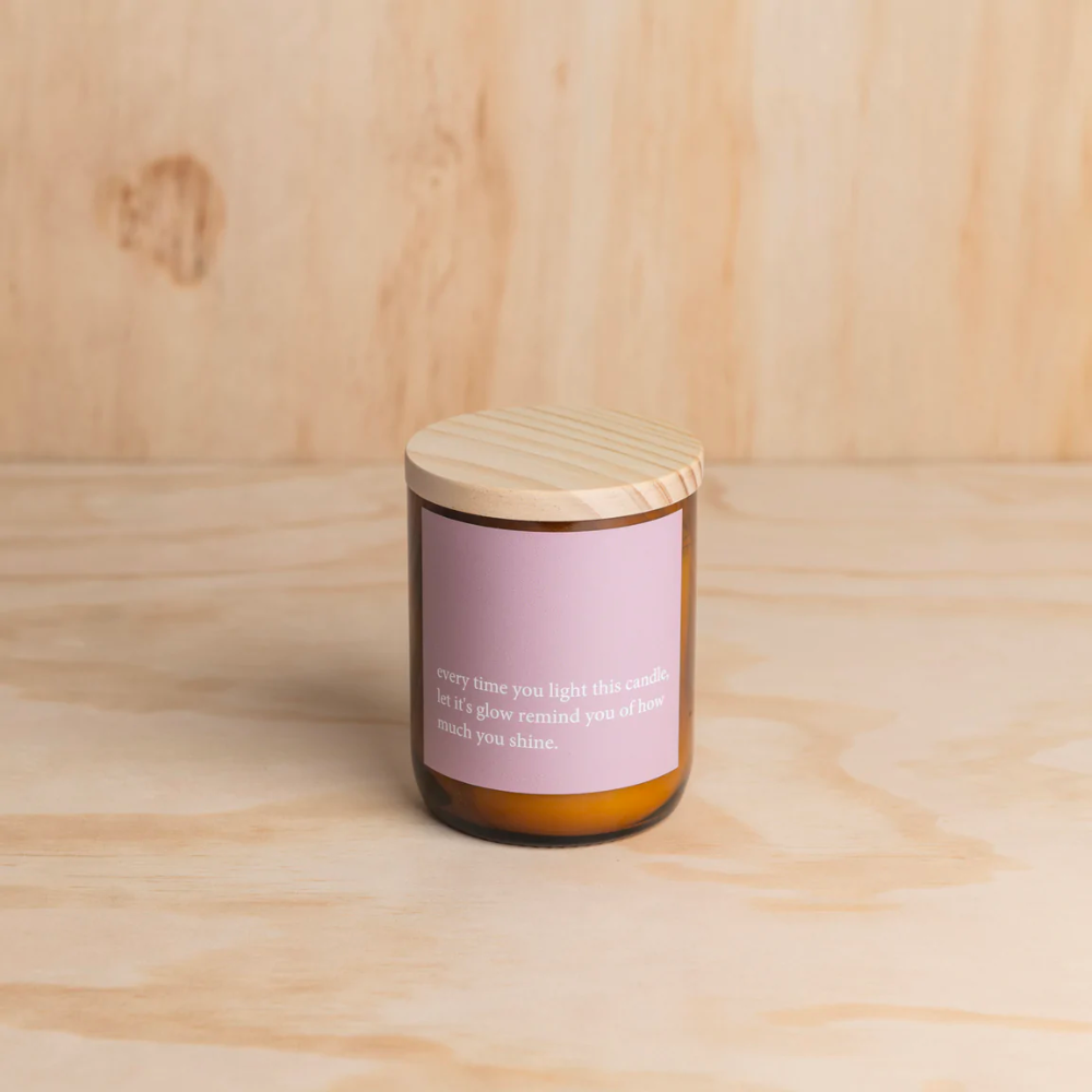 Heartfelt Quote Candle - You Shine