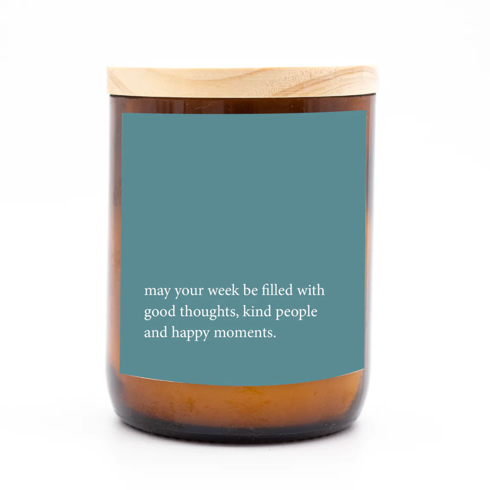 Heartfelt Quote Candle - Good Kind Happy