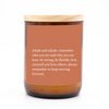 Heartfelt Quote Candle - Inhale Exhale