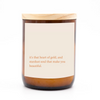 Heartfelt Quote Candle - Heart Of Gold