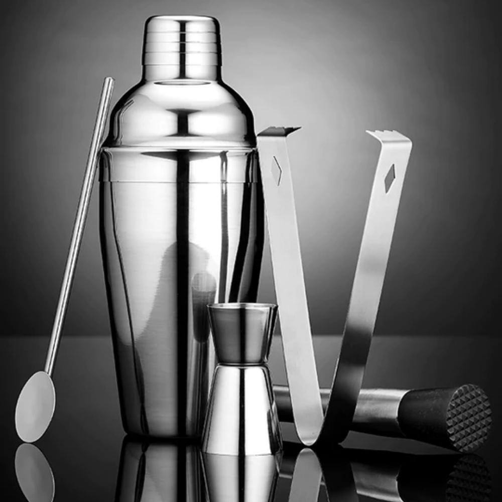 Aurora Silver 5pc Cocktail Set