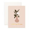 Greeting Card Thinking of You Still Life