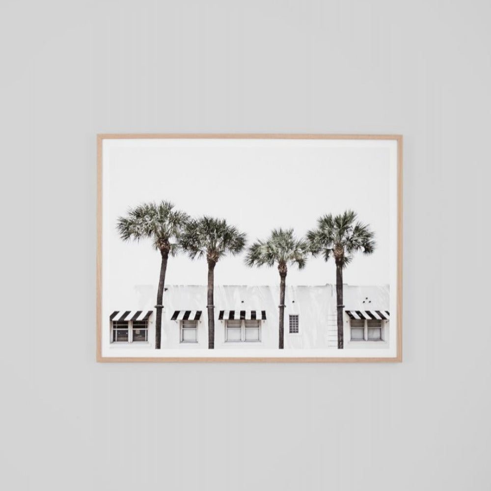 Vacation White Framed Print