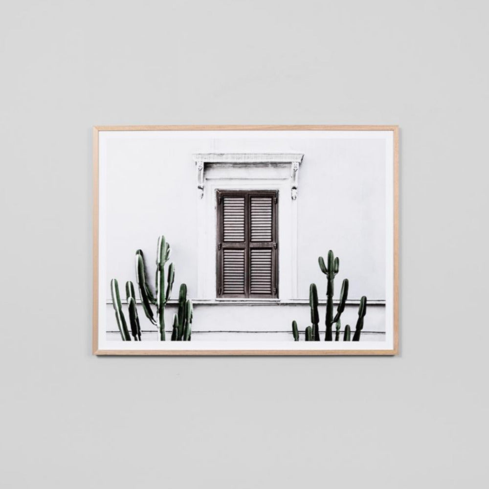 White Villa Framed Print